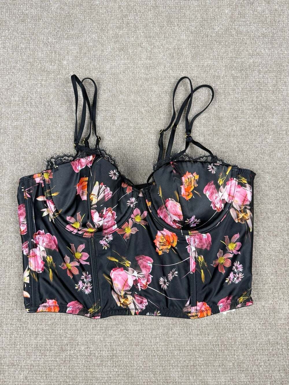 Victoria's Secret Very Sexy Floral Bustier Corset 34B y2k fashion